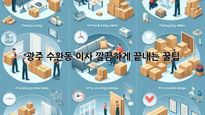 광주 수완동 이사, 깔끔하게 끝내는 꿀팁!