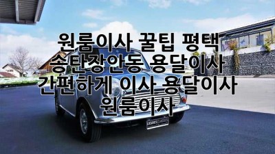 원룸이사 꿀팁🍯 평택 송탄/장안동 용달이사 간편하게! #이사 #용달이사 #원룸이사